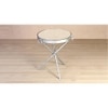 Bellmore Metal Side Table in Silver Finish