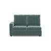 Apollo Sofa (Colour : Dusty Turquoise Velvet, Cushion : Hard, Back Type : High Back, Seating Capacity : Right Aligned 2 Seater + Right Aligned Chaise + Ottoman)