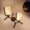 Devansh Metal Electric Wall Light in Gold Colour with Multi Shade Count of 2 Lights