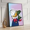 The Castle Decor Luxury Duck Money Pop Art Wall Art Framed Painting 20x30 Inch