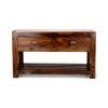 Elder Sheesham Wood Console Table in Teak Finish