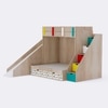 Sleep N SlideBunk Bed 6X5 Drawers On Wheels In Oak and Yellow Colour69