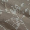 Beige Floral 180 TC Fitted 1 King  Bedsheet with 2 Pillow Covers