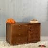 D'Dass Copper Sheesham and Mdf  Wall Hanging Wooden Temple For Pooja