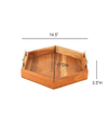 Ireka Home Utsav Wooden Serving Tray with Iron Handles – Small
