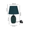 Ceramic Table Lamp Green Timeless Elegant Design