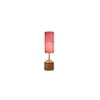 Amaya Wood Table lamp with Pink Jute Shade