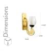 Richmond Brass and Glass Wall Light