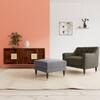 Pritchar Ottoman Color in Dark Grey