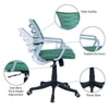 Xxeana Mid Back Ergonomic Chair in Dark Green Colour