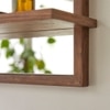 Crystal Solid Wood Mirror In Provincial Teak 50 x 70cm
