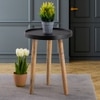 Metalsmith Solid Wood Side Table in Natural Finish
