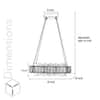 Candela Crystal Three Way Remote Lighting Chandelier