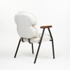 Antho Fabric Dining Chair in Ivory Colour