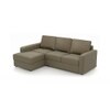 Apollo Compact Sofa (Colour : Cappucino, Cushion : Hard, Seating Capacity : Left Aligned 2 Seater + Left Aligned Chaise)