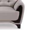 Radiance 2 Seater Leather Sole in Light Grey Colour