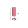 Pink Jute table lamp with Steel Base -50