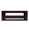Epsilon Rectangular Solid Wood Coffee Table In Mahogany Finish