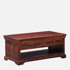 Sheesham Wood Coffee Table In Scratch Resistant Honey Oak Finish