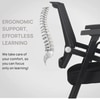 Kepler Brooks Avanta Visitor Chair Without Wheels in Black Colour
