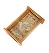 Decorative Tray Tray For Gifting Peacock Design Rectangle Tray Pine Wood Tray Tray For Kitchen Organizer (1 Piece)