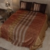 Stoa Paris Super King Size Enriched Cotton Bedsheet with 2 Pillow Covers  Size Golden Savannah
