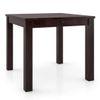 Arabia Leon Solid Wood 4 Seater Dining Table With Set Of 4 Chairs (Colour- Mustard Florals, Finish- Mahogany)