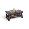 Alison Sheesham Wood Coffee Table In Walnut Finish