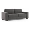 Leslie 3 Seater Fabric Sofa (Smoke)