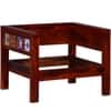 Rangrez Solid Wood 1 Seater Sofa in Honey Oak Finish