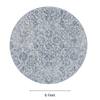 Neulooms Handloom Knotted Reversible Flatweave Round Rug Blue or Ivory 6ft