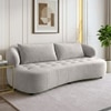 Henry Velvet 3 Seater Sofa Grey Color