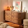 Rowling Solid Wood Chest Of 6 Drawers In Provincial Teak Finish