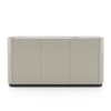 Dorian Engineered Wood Sideboard With Ceramic Top In Taupe High Gloss Finish