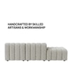 Chiccomfort Wood 3 Seater With Upholstery Non Storage Sofa In White Colour