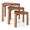 Clapton Nested Table-Set of 3 in Finish Amber Walnut