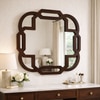 Portico Mirror in Wallnut Finish