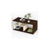 Smohn Engineered Wood Coffee Center Sofa Tea/Teapoy Console Table (Brown Maple & Beige)