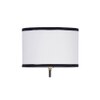 Naveen Multicolour Fabric Floor Lamp with Black Iron Base
