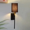 Devansh Metal Electric Wall Light in Black Colour with Black Shade Count of 1 Light