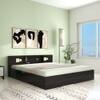 Kumiko Engineered Wood Queen  Size Bed With Box Storage (Wenge Finish)