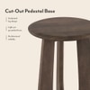 Aero Solid Wood Side Table In Danish Walnut Finish