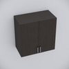 2 Doors Modular Wall Mounted Kitchen Cabinet With Adjustable Shelf In Chiyoda Wange Finish