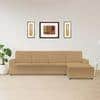Right Aligned 3 Seater Right Aligned Chaise Golden Sofa Cover