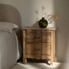 Bespoke Solid Wood Bedside Table in Natural Finish