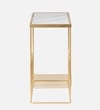 Gold Metal Side Table in Gold Colour