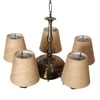 Devansh Wood Wall Mounted Lamp With Beige Jute Shade