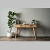 Scandinavian Loftus Writing Desk Natural Wood Finish