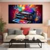 The Castle Decor Abstract Art Wall Painting Wooden Framed Digital Painting 27x48 Inch (Style 19)