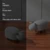 Whiskers Collection Bunny Rabbit Pouf Seating For Kids Room Blue Set Of 2